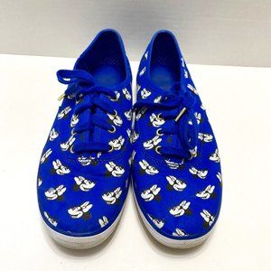WOMEN'S DISNEY MINNIE MOUSE KEDS SNEAKERS SHOES NAVY & WHITE SZ 8.5